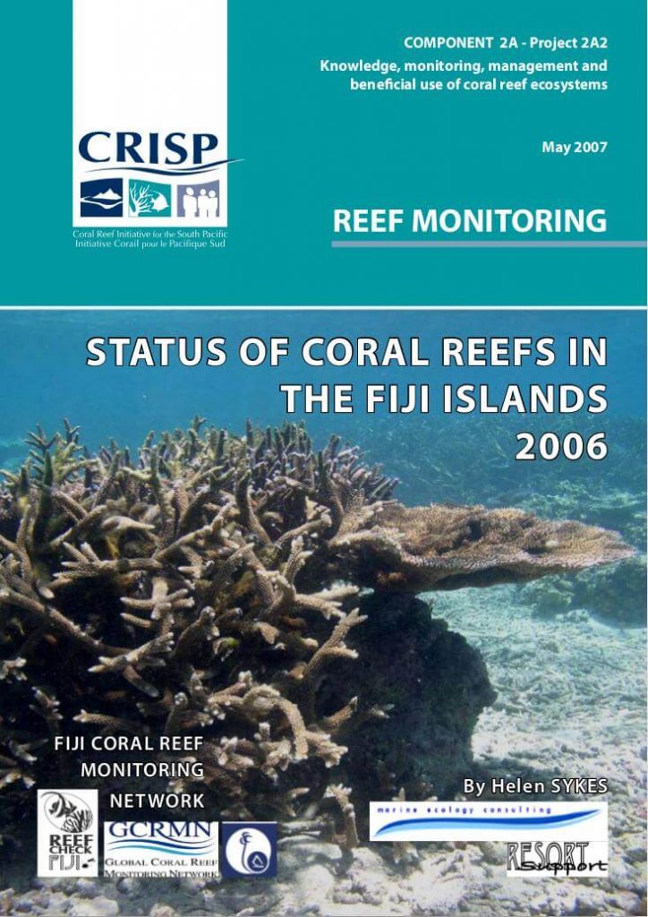 Status Of Coral Reefs In The Fiji Islands 2006 (CRISP)
