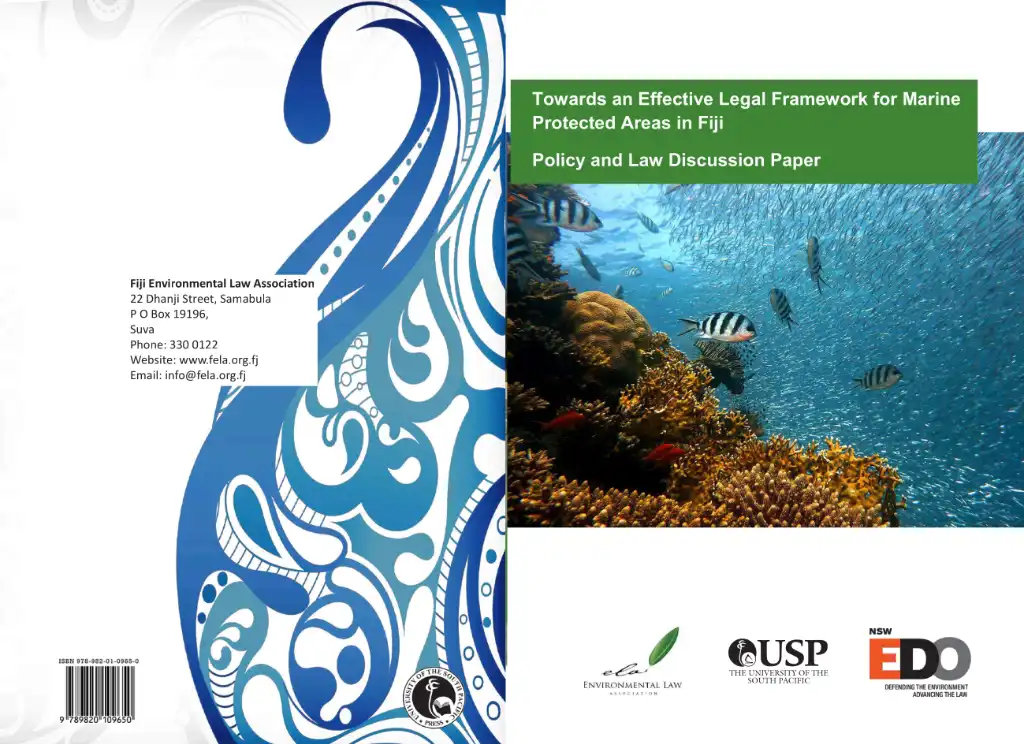 170710 Towards an Effective Legal Framework for Marine Protected Areas in Fiji_2017